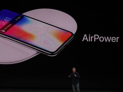 Phil Schiller, vicepresidente de marketing de Apple, en la presentación del iPhone X.