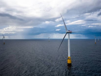 Las cinco turbinas instaladas en el Mar del Norte flotan a 78 metros bajo la superficie.