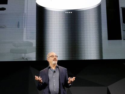 Scott Huffman, vicepresidente de Google, durante su intervención en la ponencia de LG.