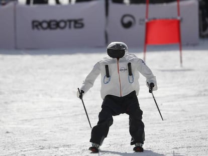 Un robot en los Juegos Olímpicos de Invierno.