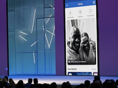 Mark Zuckerberg, presidente ed Facebook, durante la conferencia F8, celebrada esta semana en San José. En vídeo, 'demo' de Facebook Dating.