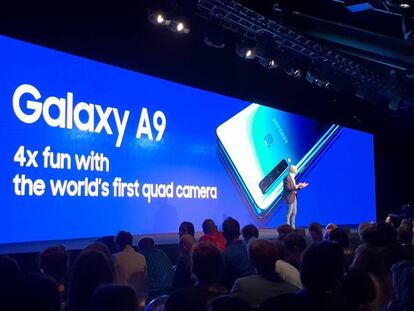 Presentación del Samsung Galaxy A9, en Milán. En vídeo, el anuncio con el que Samsung presenta las cámaras de su nuevo samrtphone.