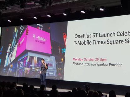 Presentación del OnePlus 6T en Nueva York.