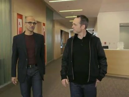 Primera entrevista de Satya Nadella como consejero delegado de Microsoft.