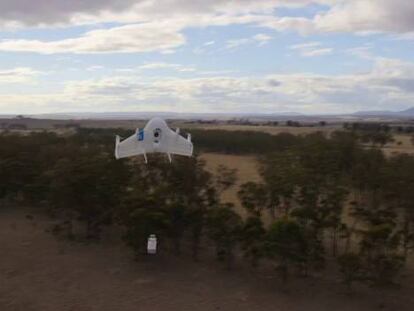 Primeras pruebas con los drones de reparto de Google.