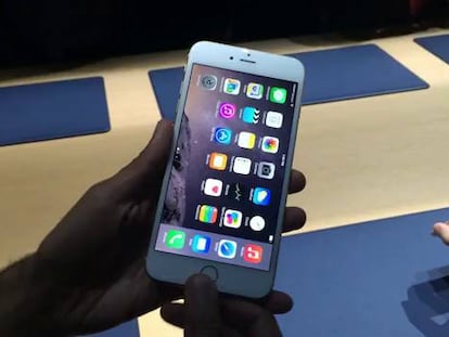 Demostración del funcionamiento del iPhone 6.