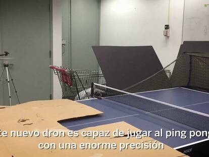 El dron que juega al ping pong llegará muy lejos