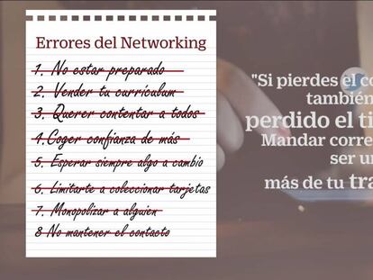 Errores que debes evitar cuando haces ‘networking’
