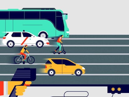 Ilustración: Romualdo Faura. Vídeo: ¿Cómo solucionamos el problema de la movilidad? OLB