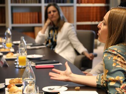 Rosario Sierra, Sales Manager en LinkedIn España y Portugal en un momento del desayuno informativo organizado por el PAÍS RETINA