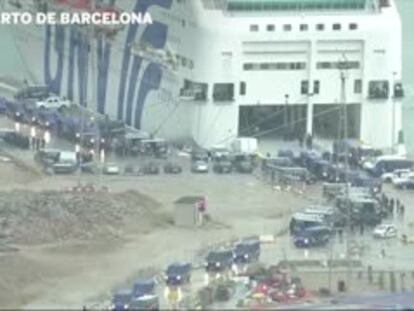 La Policía Nacional interviene en Barcelona para frenar el referéndum ilegal