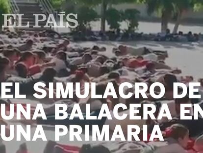 Simulacro de balacera en una escuela de Baja California Sur