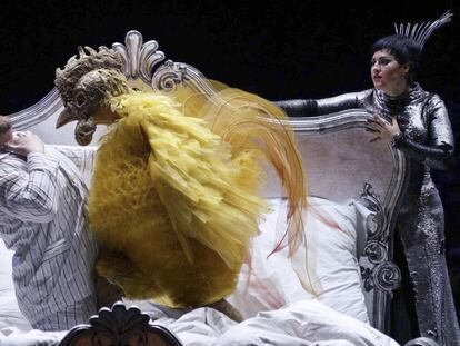 Representación de 'El gallo de oro' en el Teatro Real de Madrid.