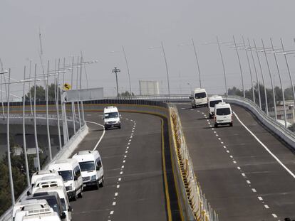 Paso elevado de la carretera Ciudad de México a Puebla.