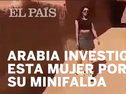 Liberada sin cargos la joven saudí que grabó un vídeo en minifalda
