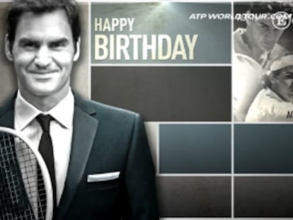 Federer cumple 36 años y la ATP le regala un vídeo con sus mejores puntos