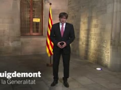 Puigdemont diu que només el pot inhabilitar el Parlament
