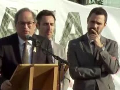 Torra demana als CDR que “pressionin” per fer efectiva la república catalana