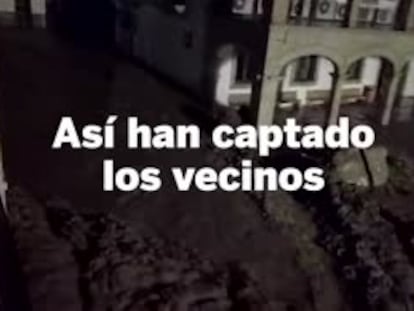 En el vídeo, las imágenes captadas por vecinos de las zonas afectadas por las lluvias torrenciales.