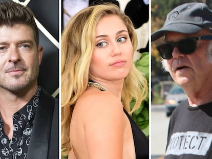 Robin Thicke, Miley Cyrus y Neil Young, entre los famosos que han perdido su casa por los incendios de California.