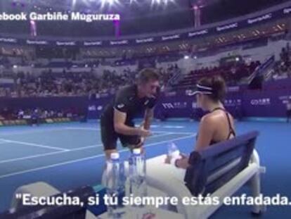 El entrenador de Garbiñe Muguruza deja a la tenista en mitad de un descanso: “Que te jodan”