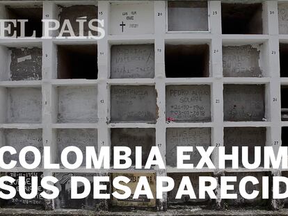 Colombia busca y exhuma a sus desaparecidos