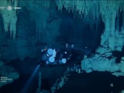 México presenta el descubrimiento de la cueva inundada más grande del mundo