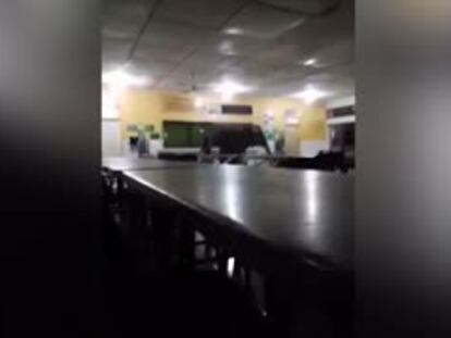 Un elefante de Borneo irrumpe en un colegio de Malasia en un día de clase