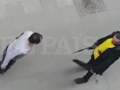 Baralla a cops de matxet en ple carrer amb dos detinguts a Barcelona