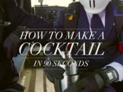 Moda masculina Hackett. "Cómo preparar un cocktail en 90 segundos | Aterrizando con estilo". Agencia Rubber Republic, Reino Unido.
