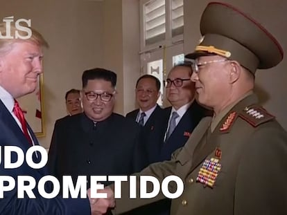 El chocante saludo militar de Trump a un general del régimen de Kim