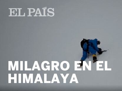 El emocionante rescate gracias a un dron de un escalador dado por muerto en el Himalaya