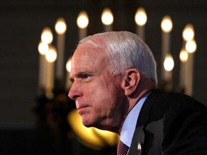 John McCain, durante un discurso en 2008.