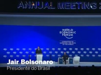 O breve discurso de Bolsonaro decepciona em Davos