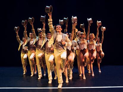 Antonio Banderas, al frente del reparto de 'A Chorus Line'.