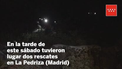 Los Bomberos rescatan a un niño y a un grupo de scouts en La Pedriza