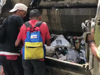 Este es el vídeo de gente comiendo basura que Maduro requisó a Jorge Ramos tras parar la entrevista