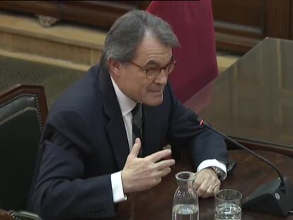 El expresident Artur Mas, este miércoles, en el Supremo.