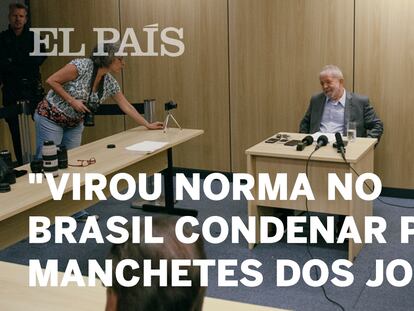 Lula em sua primeira entrevista desde a prisão.