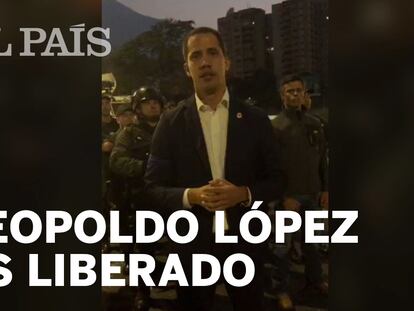 El vídeo en el que Guaidó ha llamado a los venezolanos a salir a las calles para recuperar “la libertad”