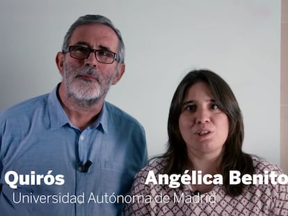 Los matemáticos Adolfo Quirós y Angélica Benito