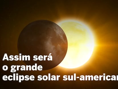 Veja como será o eclipse solar total de 2 de julho de 2019.