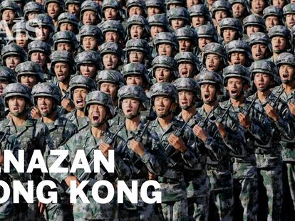 El Ejército chino difunde un vídeo para amedrentar a los manifestantes en Hong Kong