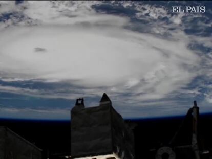 O furacão Dorian visto do espaço.