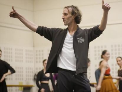 Rubén Olmo, en un ensayo del Ballet Nacional de España.