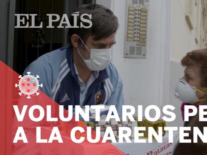 Voluntarios a pesar de la cuarentena