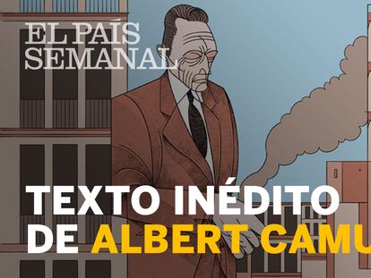 En el vídeo, José María Pou lee el texo de Albert Camus