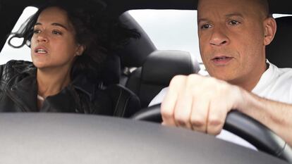 Michelle Rodriguez e Vin Diesel, em ‘Velozes & Furiosos 9’. No vídeo, o trailer do filme.
