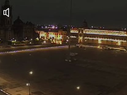 En video, el momento del trueno en diferentes partes de la zona centro de la Ciudad de México.