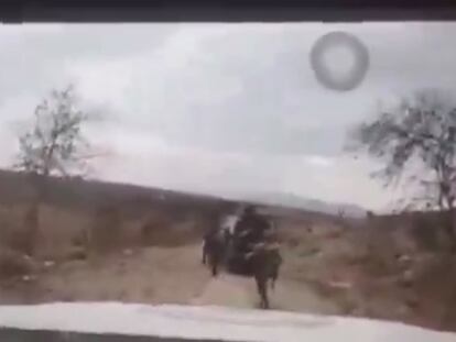 Un video revela el ataque a militares con una mina explosiva en Jalisco